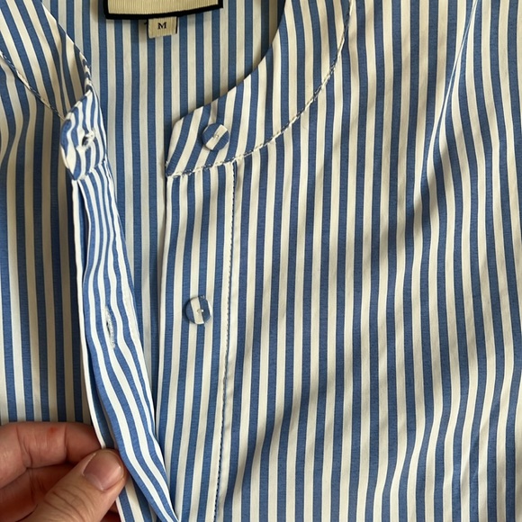 Tuckernuck Women's Striped Royal Shirt Dress Size Medium - Picture 6 of 13